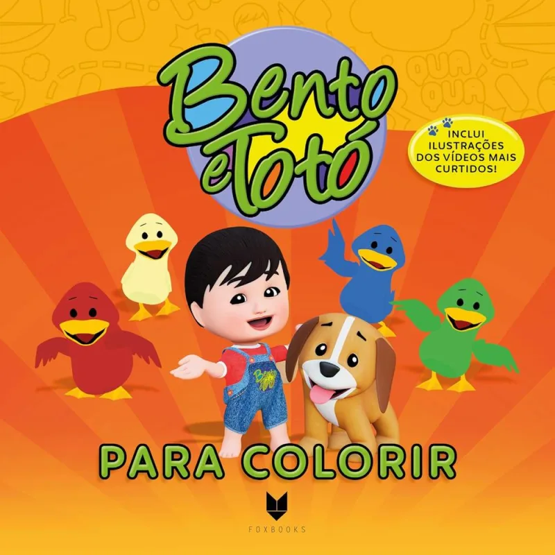 Bento E Totó Para Colorir - LC