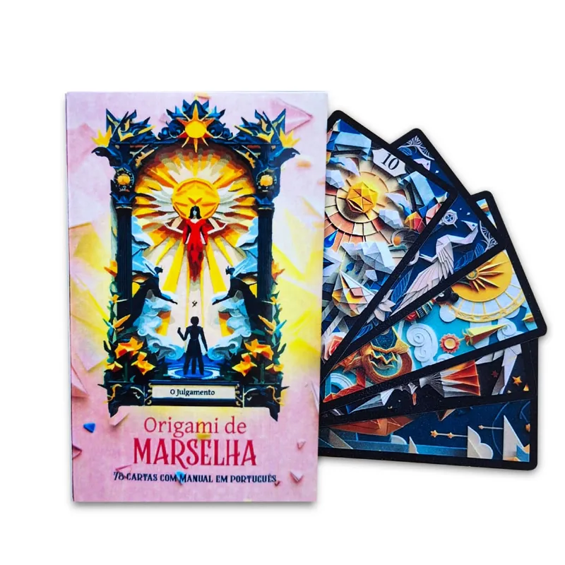 Tarô Origami De Marselha 78 Cartas Com Manual Em Português