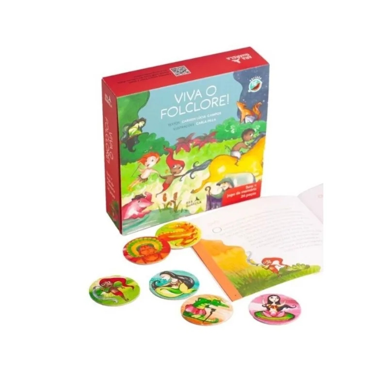Viva O Folclore! - Kit Livro E Jogo Da Memória