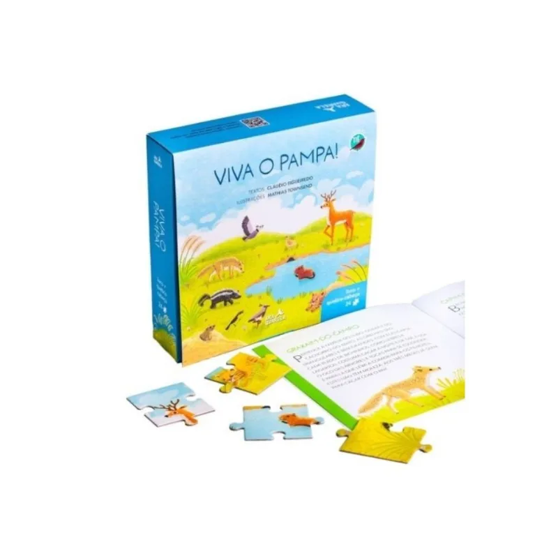 Viva O Pampa! - Kit Livro E Quebra-cabeça