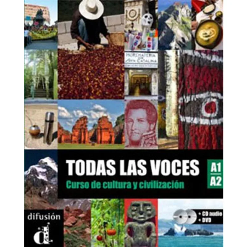 TODAS LAS VOCES A1-A2 - LIBRO DEL ALUMNO + CD AUDIO + DVD