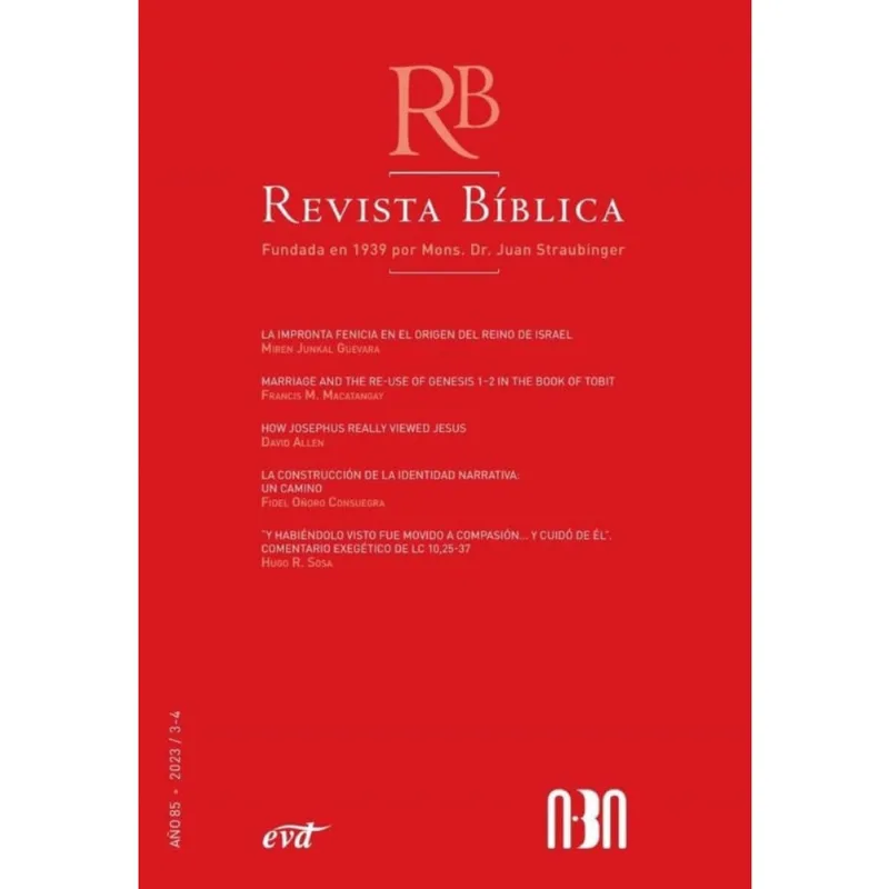 Revista Bíblica 2023/3-4 - Año 85 - Espanhol