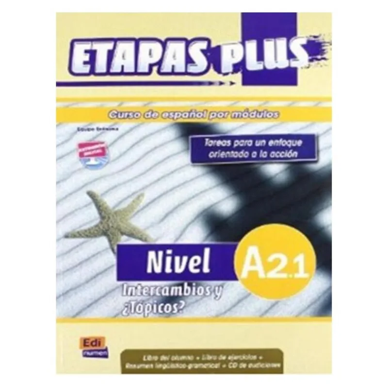 ETAPAS PLUS A2.1 - INTERCAMBIOS Y TOPICOS? - LIBRO DE ALUMNO, LIBRO DE EJERCICIOS E CD DE AUDICIONES