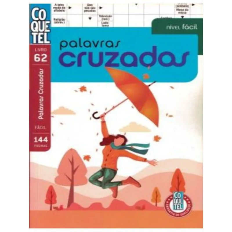 LIVRO COQUETEL PALAVRAS CRUZADAS NÍVEL FÁCIL ED 61