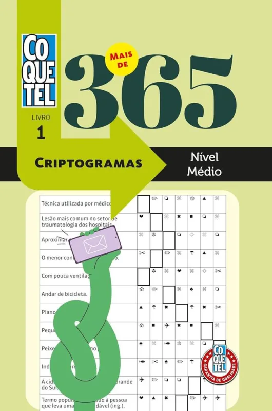Mais De 365 Criptogramas - Nível Médio 1 - LC - Livros