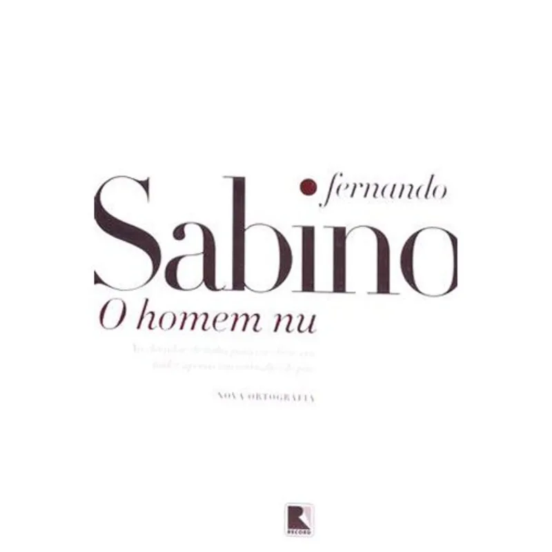 Livro O Homem Nu Record (MP)