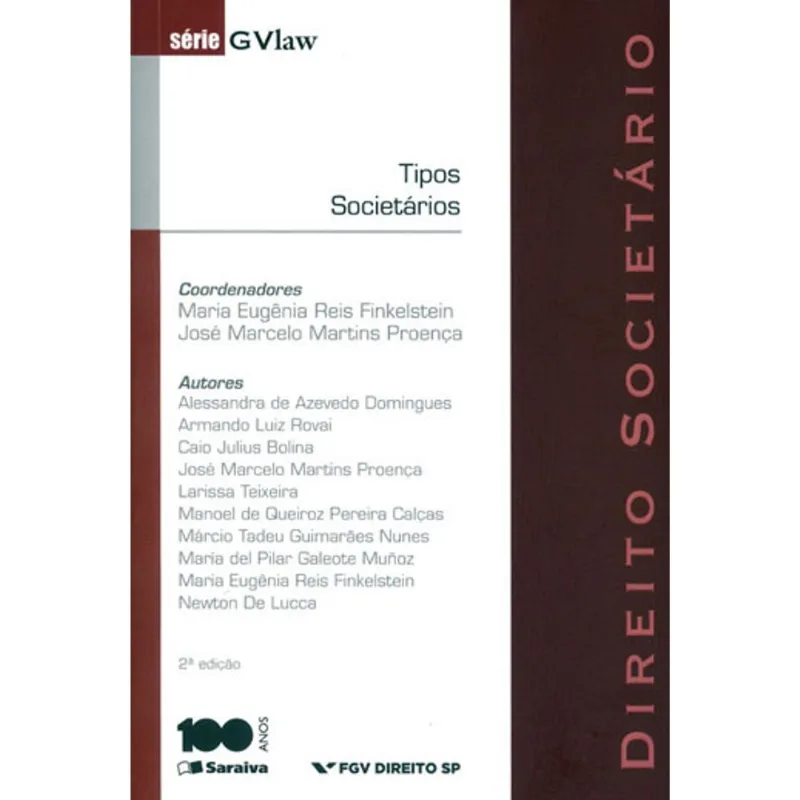 TIPOS SOCIETÁRIOS - 2ª EDIÇÃO DE 2014