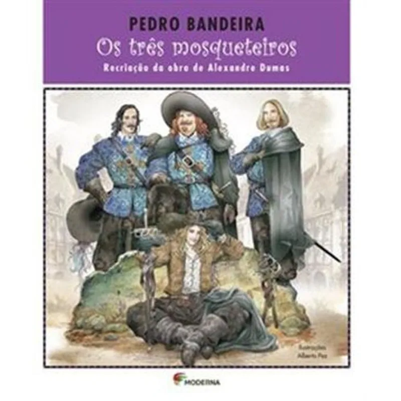 Livro Os Três Mosqueteiros Moderna Literatura (MP)