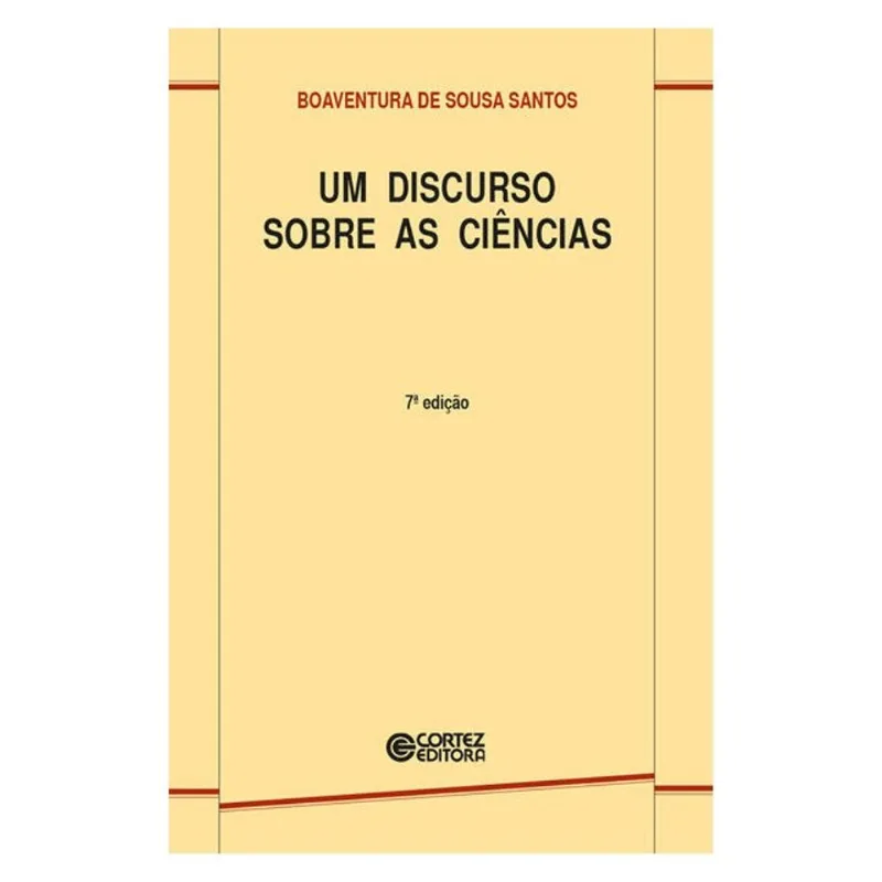 UM DISCURSO SOBRE AS CIÊNCIAS