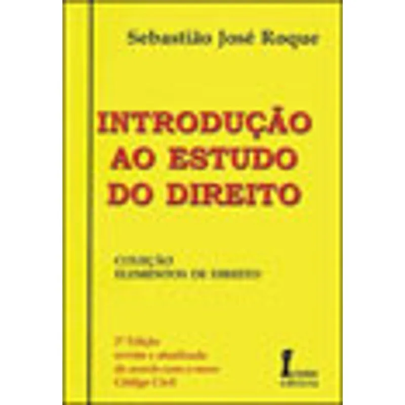 INTRODUÇAO AO ESTUDO DO DIREITO