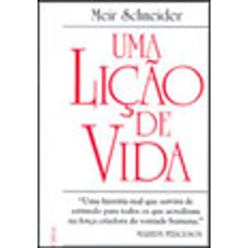 UMA LIÇÃO DE VIDA
