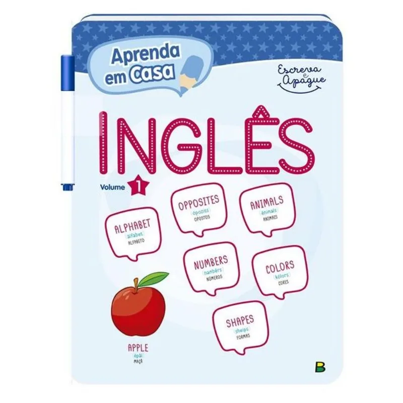 APRENDA EM CASA ESCREVA E APAGUE: INGLÊS V1