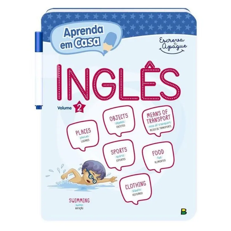 APRENDA EM CASA ESCREVA E APAGUE: INGLÊS V2