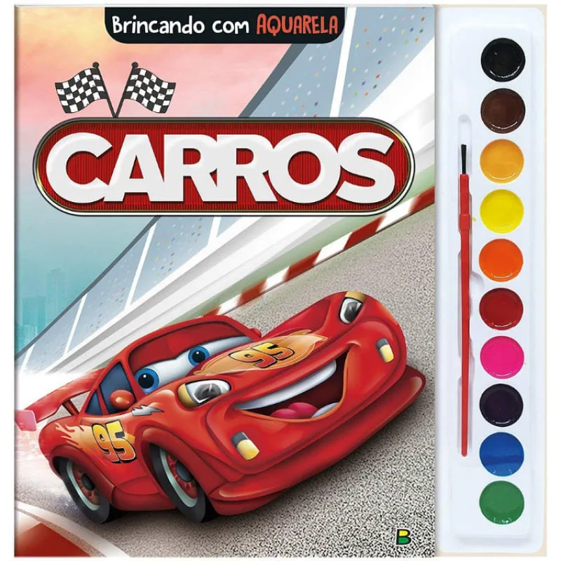 Brincando com Aquarela: Carros - BRASILEITURA - Livros