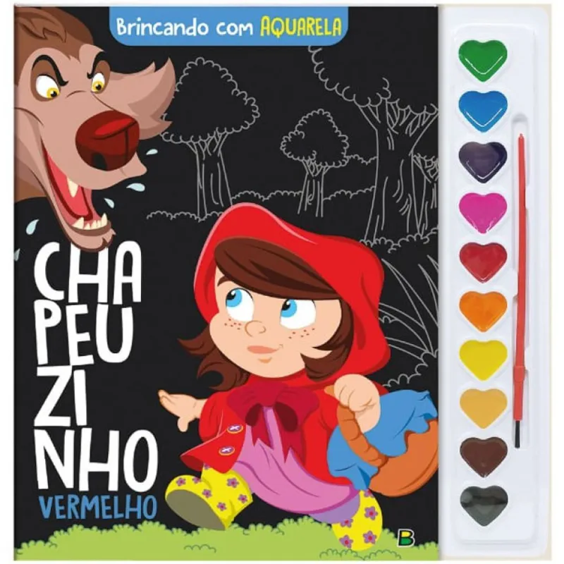 Livro Brincando com Aquarela - Todolivro - CHAPEUZINHO VERMELHO