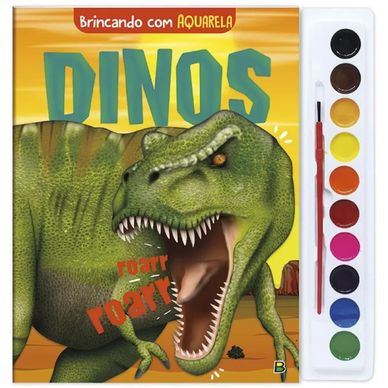 Livro Aquarela Dinos 27X28CM 16PAG - Todolivro