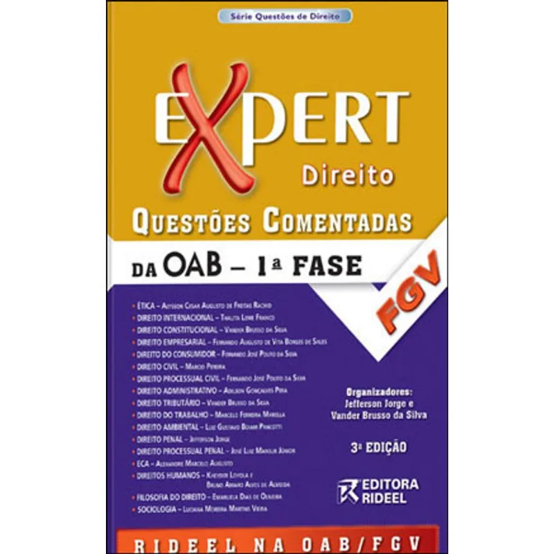 EXPERT DE DIREITO - QUESTOES COMENTADAS DA OAB 1ª FASE