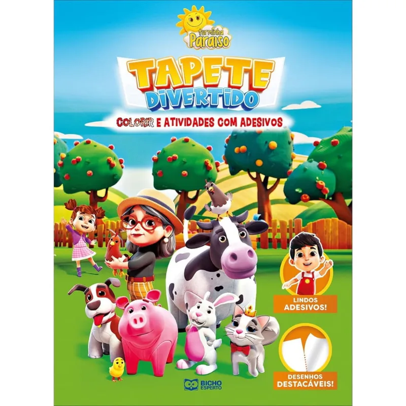 Tapete divertido - turminha paraiso