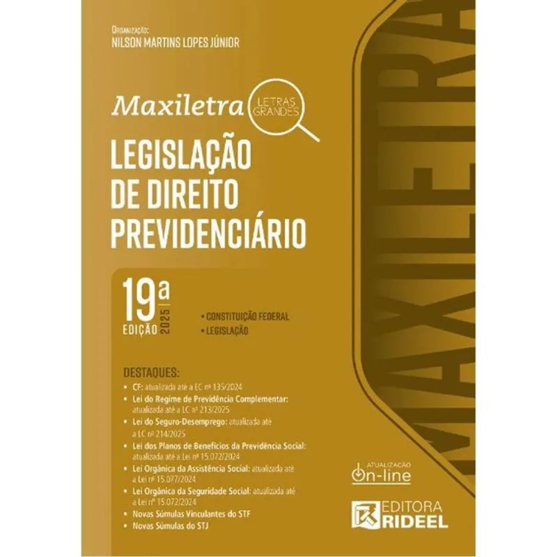 LEGISLAÇÃO DE DIREITO PREVIDENCIÁRIO - 2025