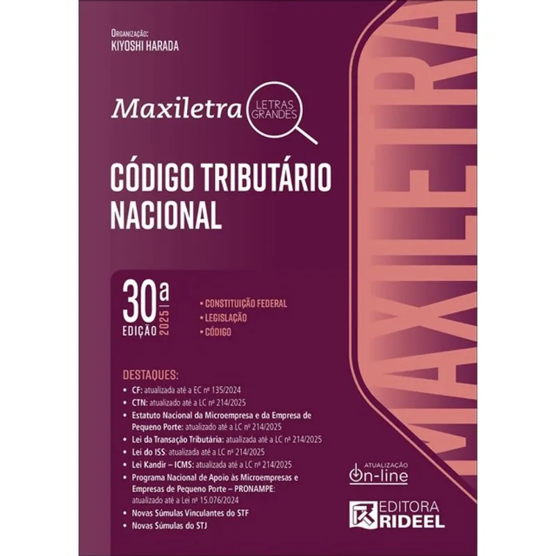 CÓDIGO TRIBUTÁRIO NACIONAL - MAXILETRA - 2025