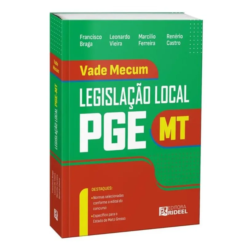 VADE MECUM LEGISLAÇÃO LOCAL PGE-MT (MATO GROSSO)