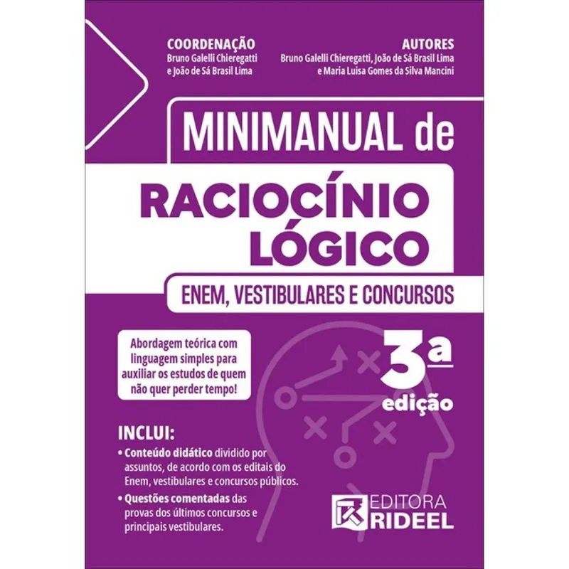 MINIMANUAL DE RACIOCÍNIO LÓGICO - ENEM, VESTIBULARES E CONCURSOS - 2025