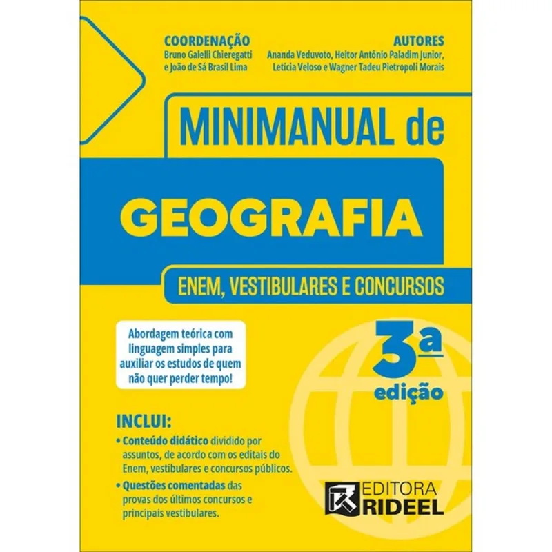 MINIMANUAL DE GEOGRAFIA - ENEM, VESTIBULARES E CONCURSOS - 2025