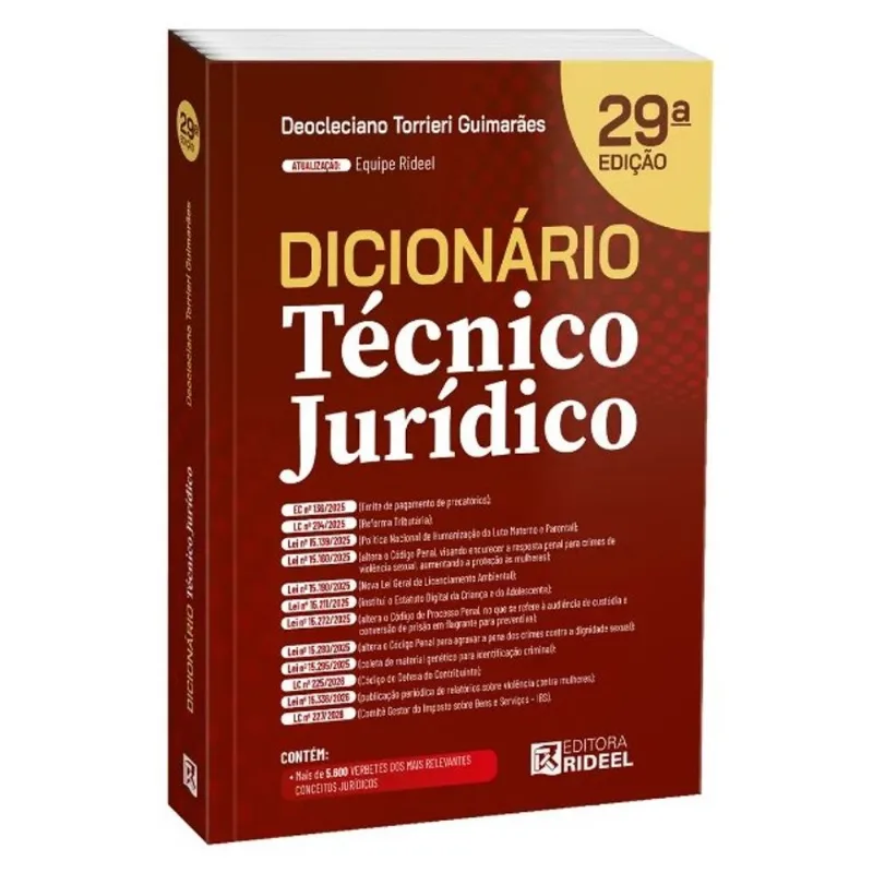 DICIONÁRIO TÉCNICO JURÍDICO