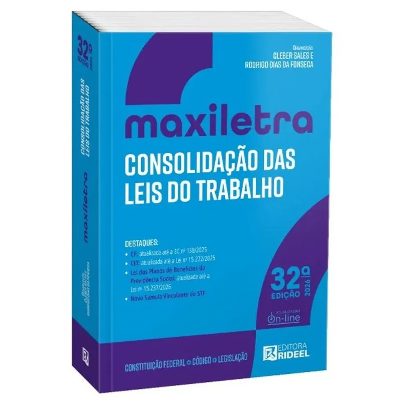 CONSOLIDAÇÃO DAS LEIS DO TRABALHO - CLT - MAXILETRA 2026