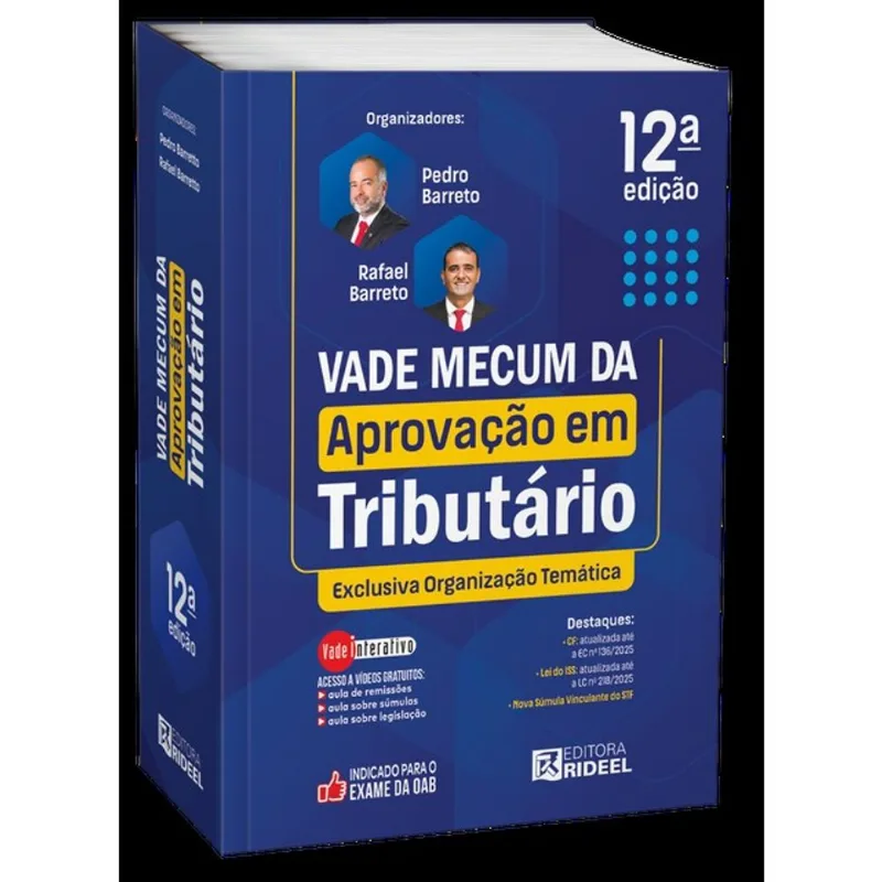 VADE MECUM DA APROVAÇÃO TRIBUTÁRIO 45º EXAME DA ORDEM