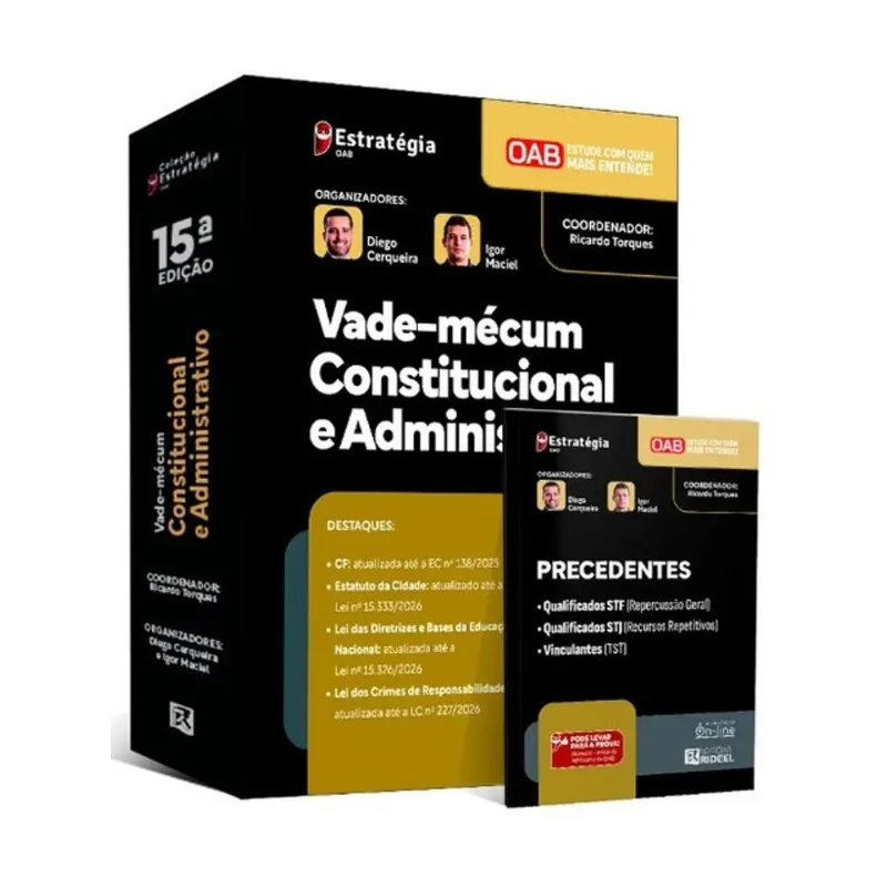 VADE-MÉCUM CONSTITUCIONAL E ADMINISTRATIVO - 2ª FASE DA OAB – EXAME 46