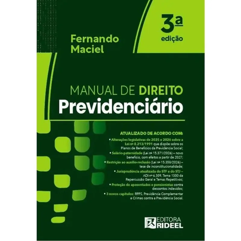 MANUAL DE DIREITO PREVIDENCIÁRIO - 2026