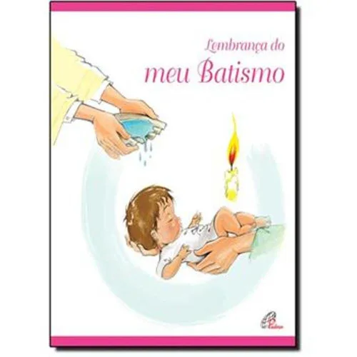 Lembranca Do Meu Batismo Rosa  - ROSA
