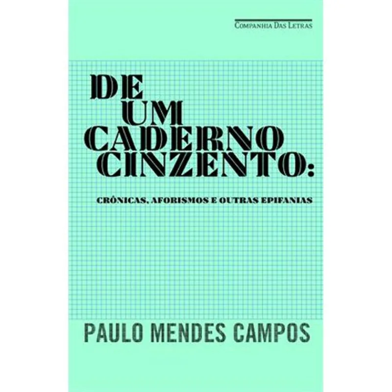 Livro De Um Caderno Cinzento Companhia Das Letras (MP)