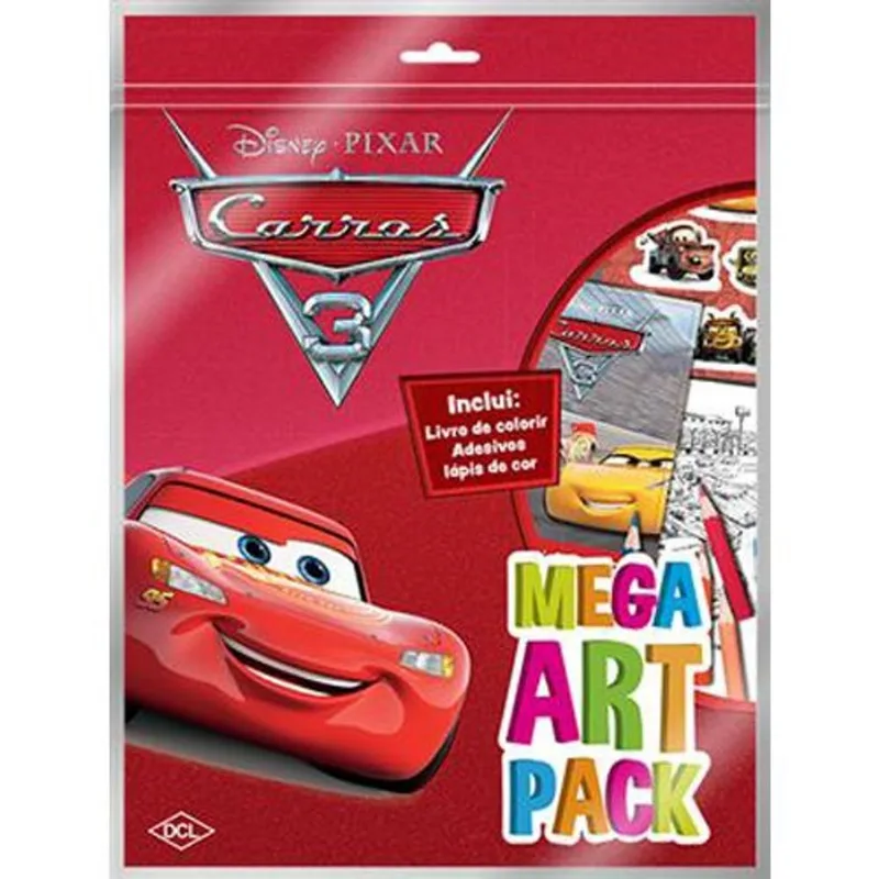 Livro Disney Mega Art Pack Carros 3 DCL (MP)
