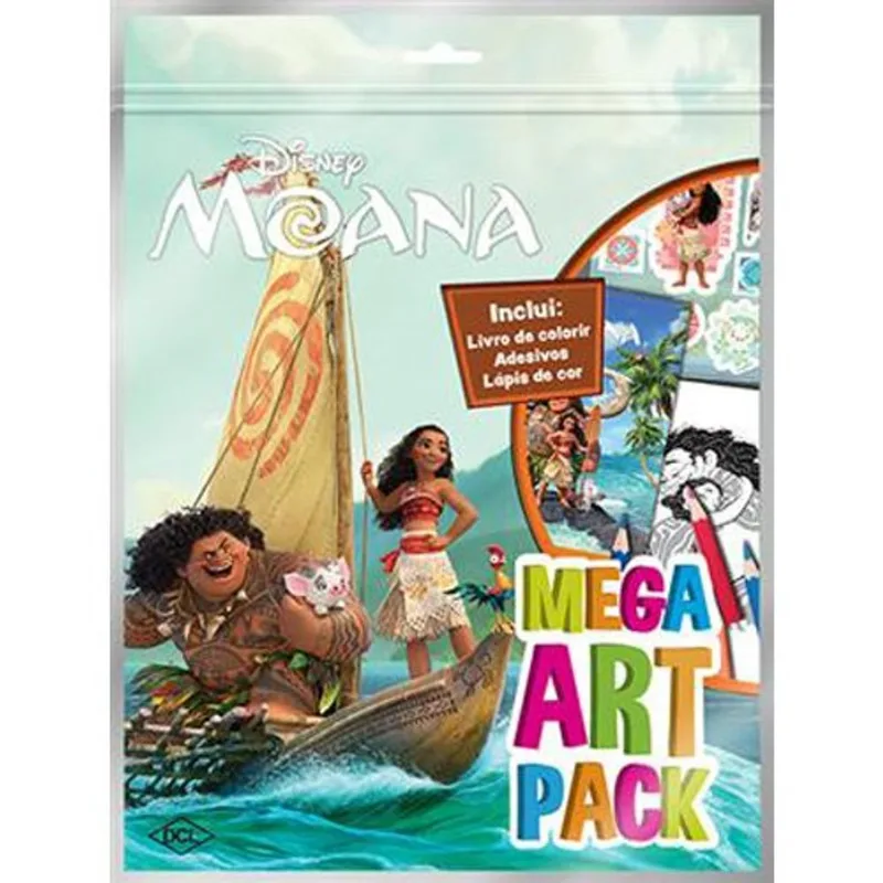 Livro Disney Mega Art Pack Moana DCL (MP)