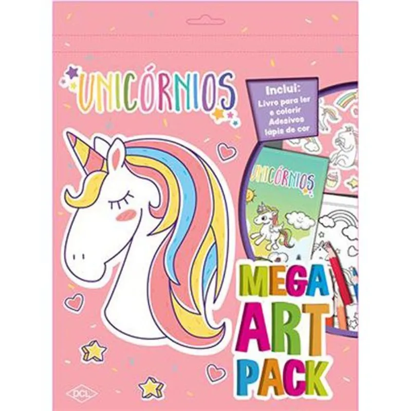 Livro Mega Art Pack Unicórnios DCL (MP)