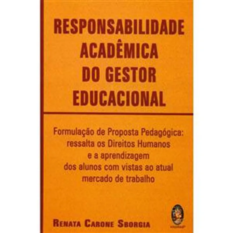 Livro Responsabilidade Acadêmica Do Gestor Educacional Madras Edi Tora (MP)