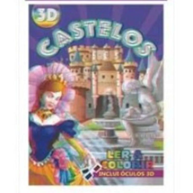 Ler & Colorir Em 3D - Castelos - Todolivro - Livros