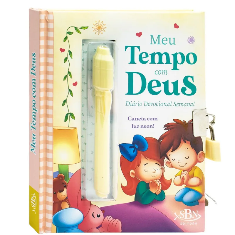 Diário Infantil Meus Segredos com Caneta Mágica - Todo Livro MEU TEMPO COM DEUS - Todolivro