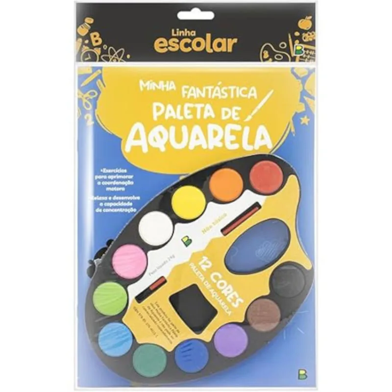 Linha Escolar Minha Fantástica Paleta de Aquarela - BRASILEITURA - Livros