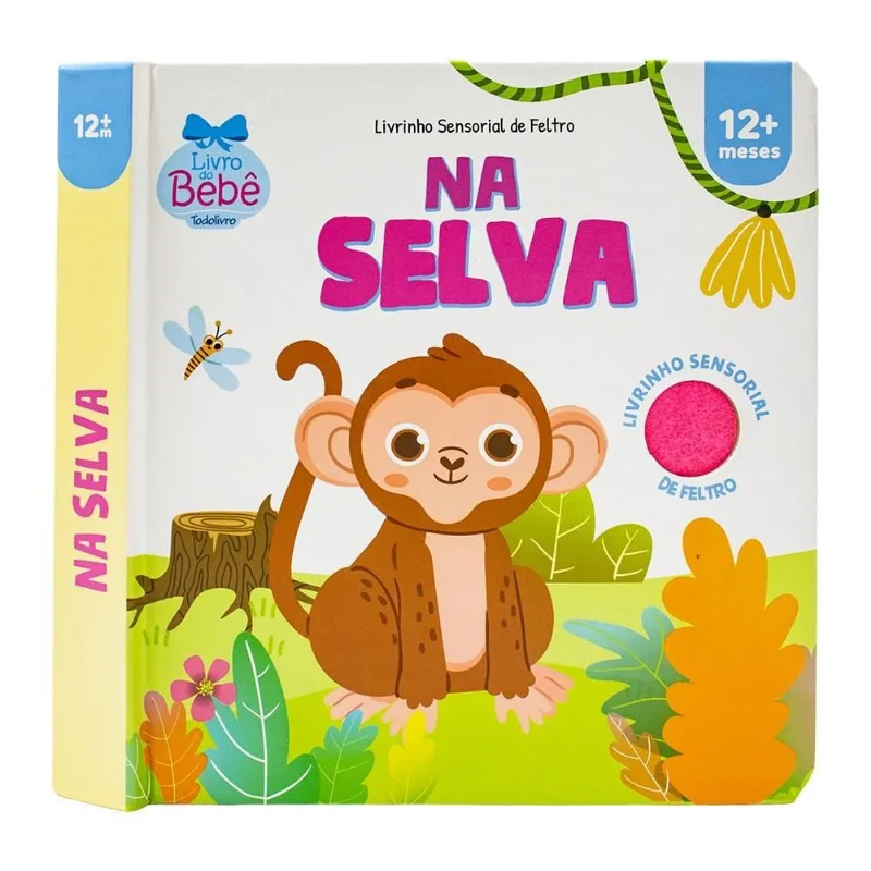 Livrinho Sensorial De Feltro: Na Selva