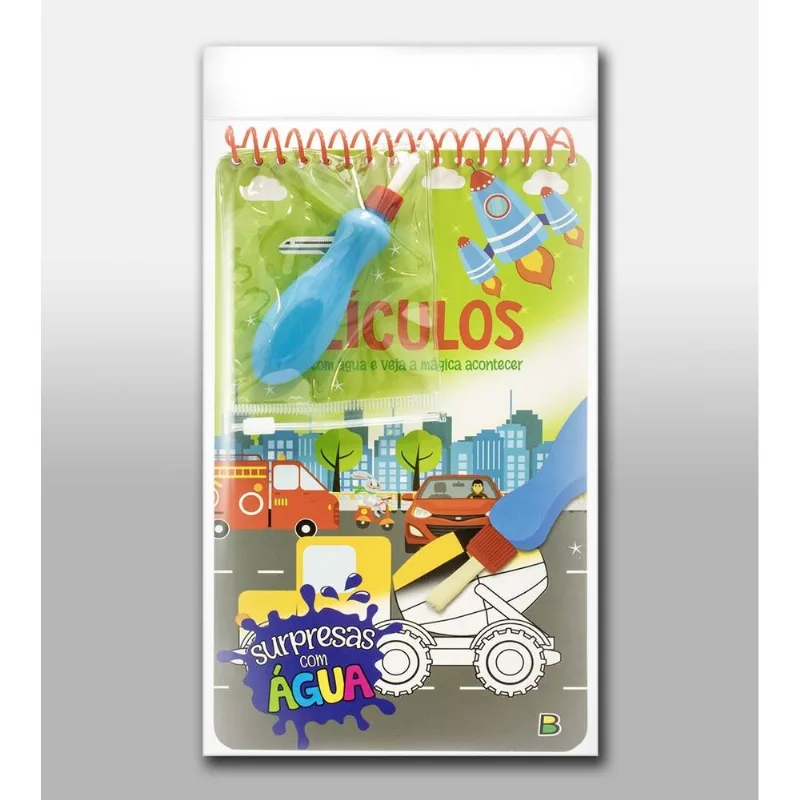 Livro Surpresas com Água Veículos Veículos