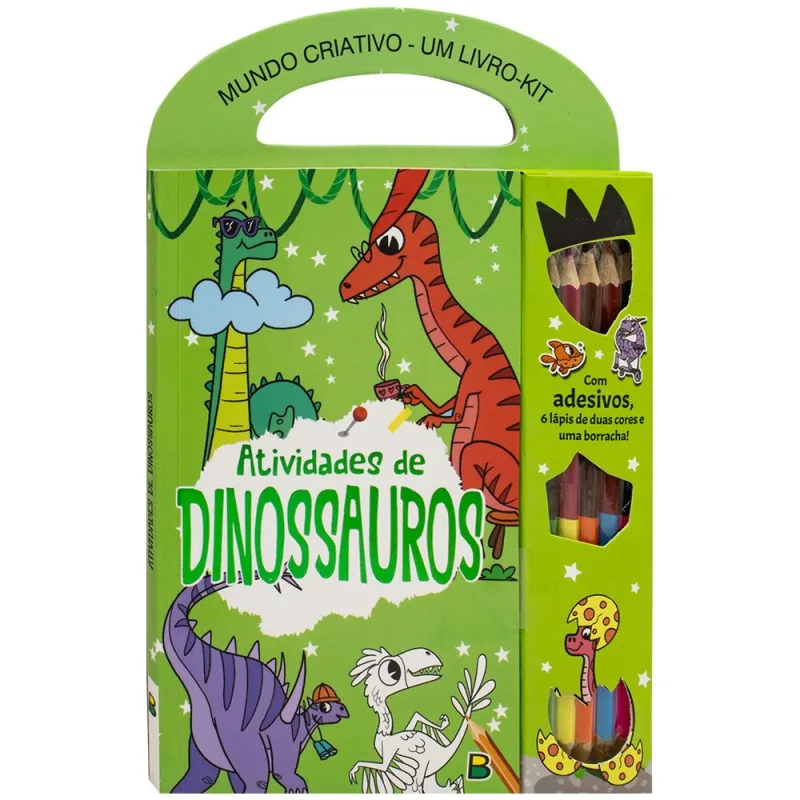 Mundo Criativo - Um Livro Kit - Atividades De Dinos - LC - Livros