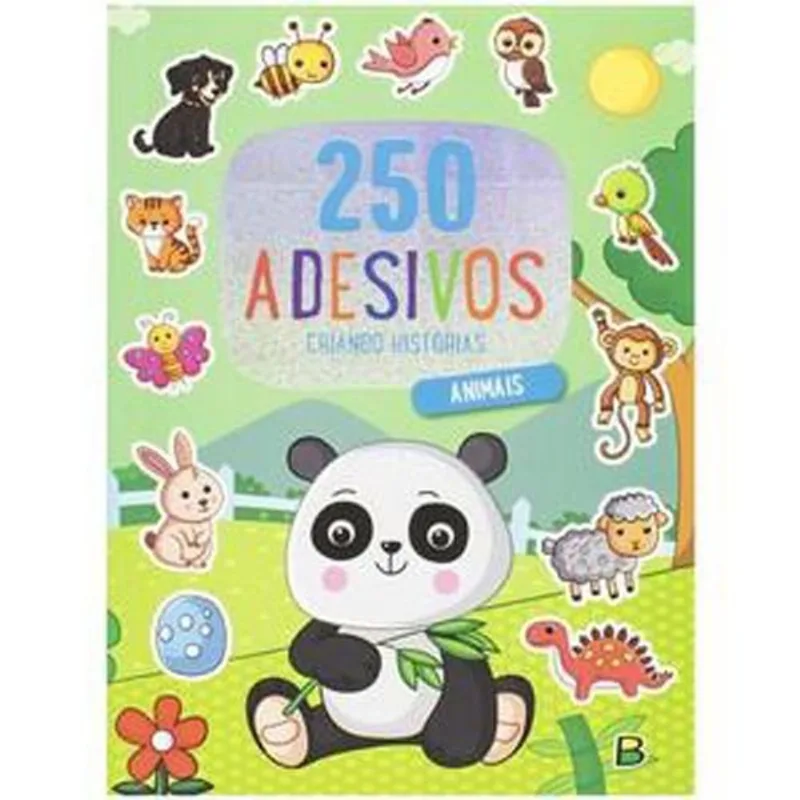 Livro 250 Adesivos Criando Histórias: Animais Brasileitura (MP)