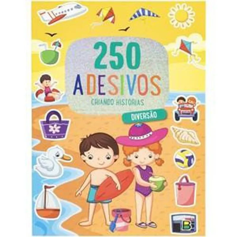 Livro 250 Adesivos Criando Histórias: Diversão Brasileitura (MP)
