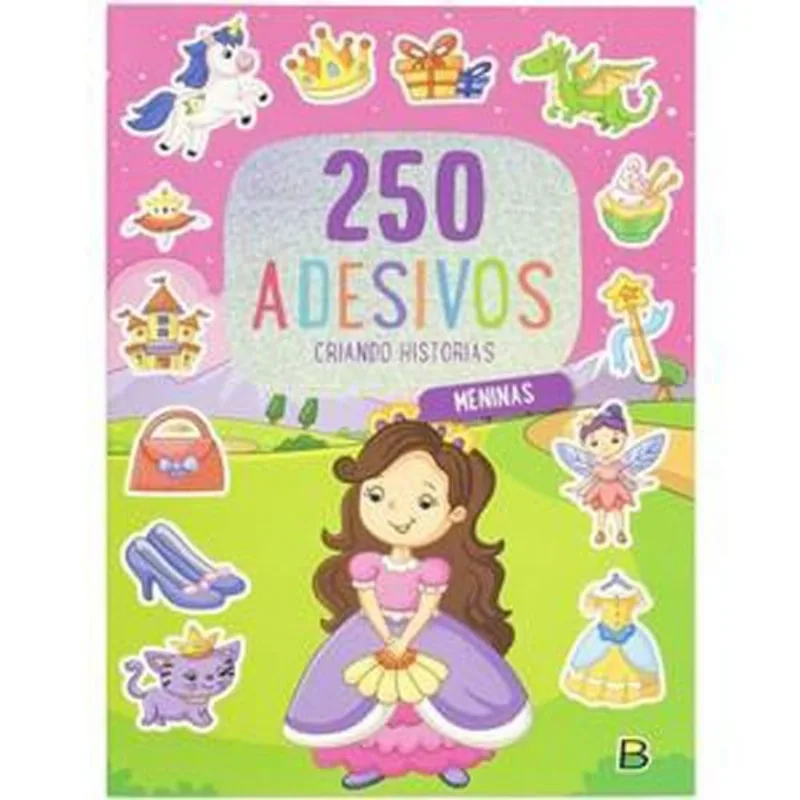 Livro 250 Adesivos Criando Histórias: Meninas Brasileitura (MP)