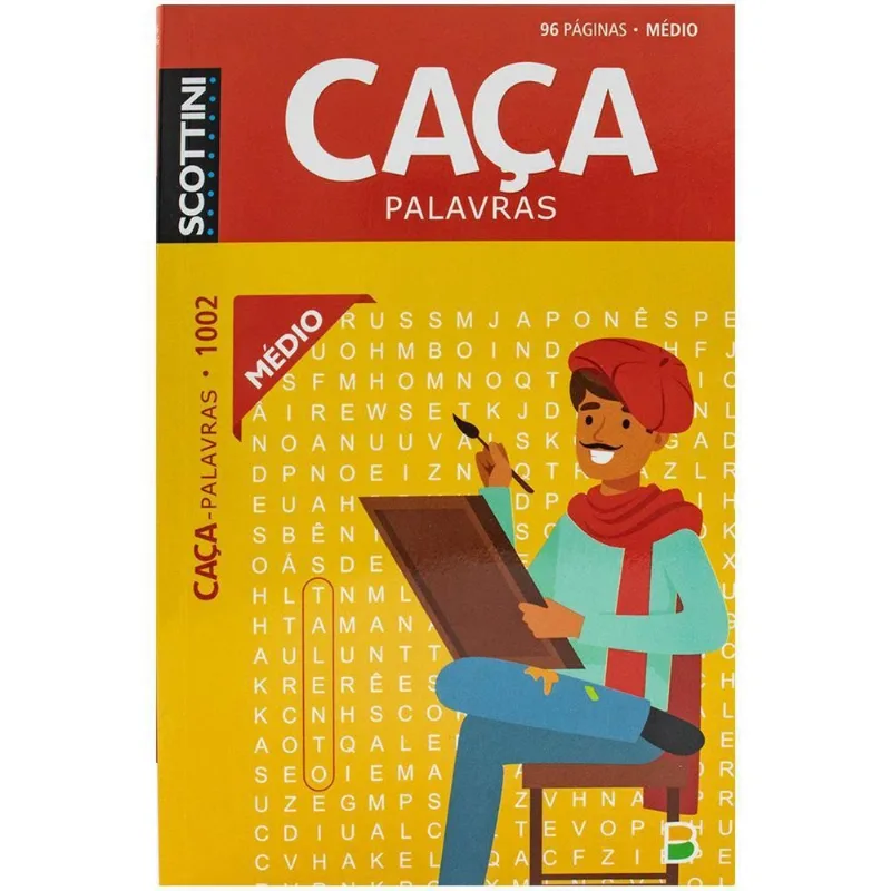 LIVRO SCOTTINI CAÇA-PALAVRAS (96P) N.1002 (MÉDIO) (MP) - BRASILEITURA