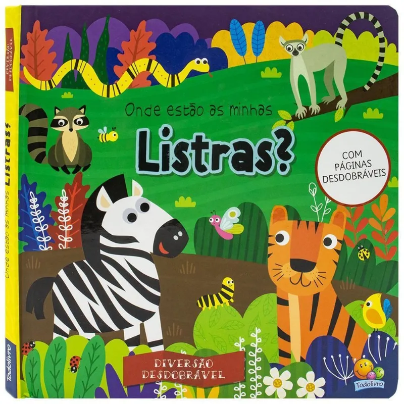 LIVRO DIVERSÃO DESDOBRÁVEL: ONDE ESTÃO AS MINHAS LISTRAS? (MP) - TODOLIV RO