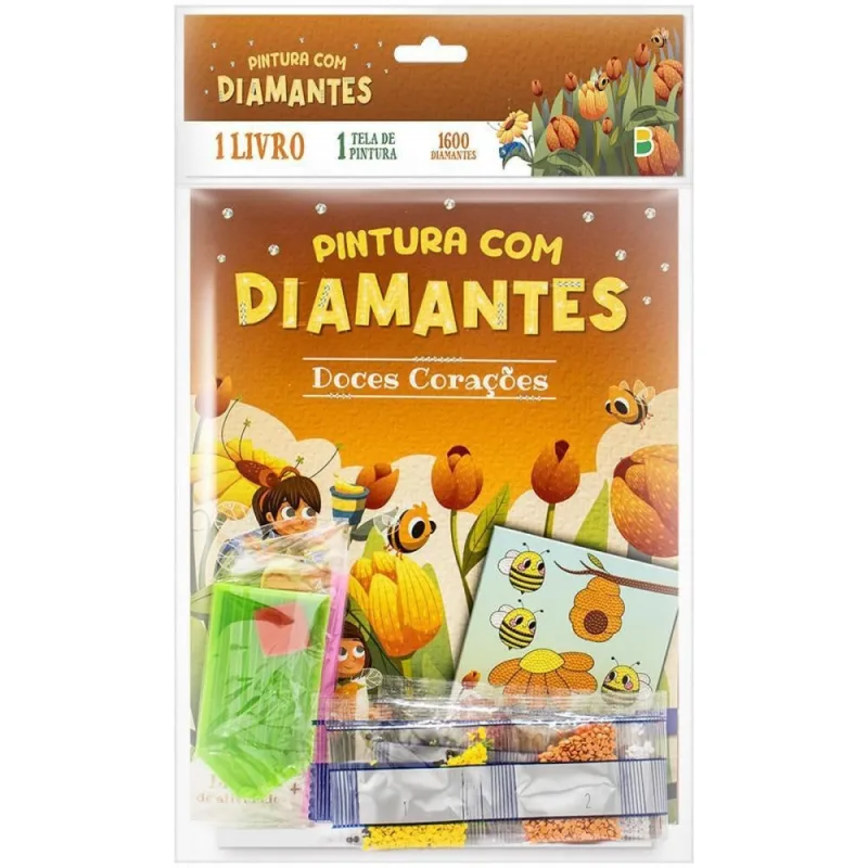 Livro de Colorir Pintura C/DIAMANTES Doces Cora - Todolivro